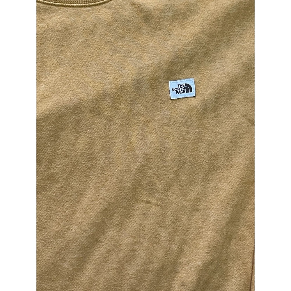 The North Face Men's Crewneck Sweatshirt XL Mustard Yellow Casual Pullover - Picture 2 of 12